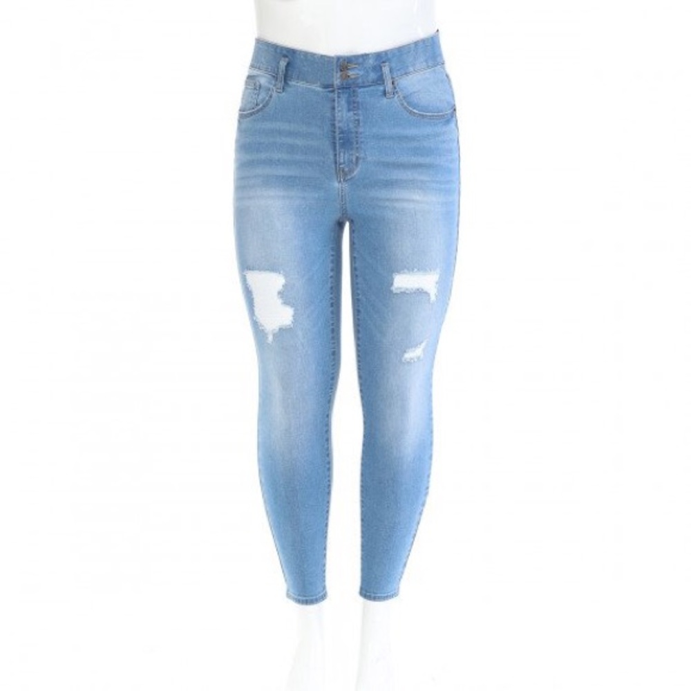 Plus Size elastic highrise tummy control skinny